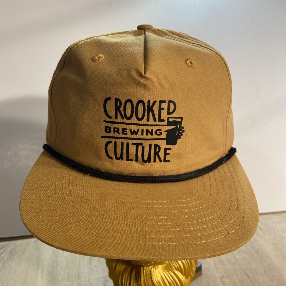 Crooked Culture Brewing Snapback Hat Back Cap
